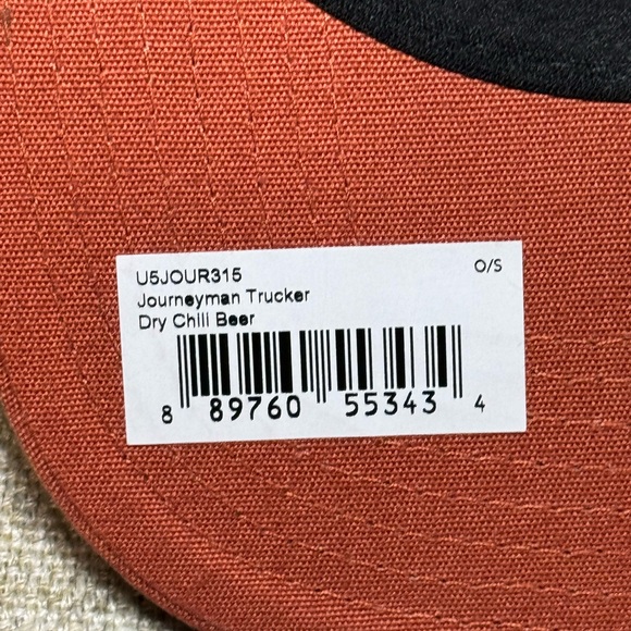 NWT Prana Journeyman Trucker Hat in Dry Chili Beer - Unisex One‎ Size - Picture 4 of 5